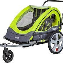 Porte-Remorque Double de V&eacute;lo Vert *NEUF DANS LA BO&Icirc;TE* Quick-N-EZ InStep ( 0412QE212B )