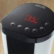 Radiateur de Plinthe en Tour Oscillant avec T&eacute;l&eacute;commande et Thermostat de 1 500 W Blanc OMA ( 043-5118-0 )