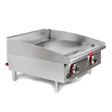 Plaque de Cuisson de Comptoir au Gaz de 24 "avec Commandes Thermostatiques 56 600 BTU avec Plaque d'Acier Convertible de 1" STAR ( 624TF )