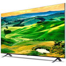 QNED 65" UHD 4K webOS Smart Argent Titane Fonc&eacute;/Bleu Cendr&eacute; LG ( 65QNED80UQA )