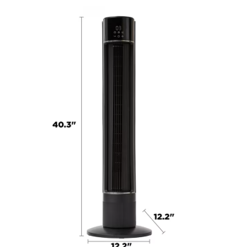 Ventilateur Tour de 40" avec Affichage LED à 3 Vitesses et Télécommande en Noir Better Homes & Gardens ( BHS2803696724BV )