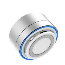 Mini haut parleur Bluetooth avec lumi&egrave;re DEL int&eacute;gr&eacute;e Argent * PRODUIT NEUF * BEGOLD ( BG-SPK01 )