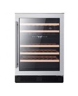 Refroidisseur &agrave; Vin &agrave; 2 Zones &agrave; Capacit&eacute; de 46 Bouteilles en Acier Inoxydable Brunetti ( CBWC462SS )