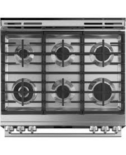 Cuisinière au Gaz Encastrable de 30" / 5,6 pi³ à 6 Brûleurs et Four à Convection Véritable en Acier Inoxydable Café ( CCGS700M2NS5 )