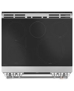 Cuisinière à Induction Encastrable à 2 Four à Convection Indépendants de 6,7 pi³ / 30" en Acier Inoxydable Café ( CCHS950P2MS1 )