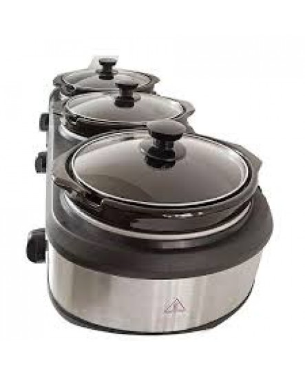 Mijoteuse Triple Style Buffet de 420 watts Pots en C&eacute;ramique Culinary Chef ( CCSC3105 )