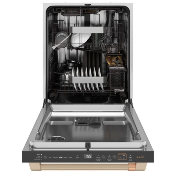 Lave-Vaisselle de 24" / 39 dBA Smart CustomFit &agrave; &Eacute;clairage LED UltraWash Blanc Mat Cafe ( CDT888P4VW2 )