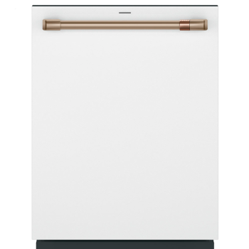Lave-Vaisselle de 24" / 39 dBA Smart CustomFit &agrave; &Eacute;clairage LED UltraWash Blanc Mat Cafe ( CDT888P4VW2 )