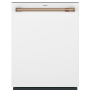 Lave-Vaisselle de 24" / 39 dBA Smart CustomFit &agrave; &Eacute;clairage LED UltraWash Blanc Mat Cafe ( CDT888P4VW2 )