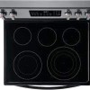 Cuisini&egrave;re &Eacute;lectrique 30" / 5.7 Pi&sup3; Convection Friteuse &agrave; Air en Acier Inoxydable Noir Frigidaire Gallery ( CGRE306CAD )