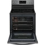 Cuisini&egrave;re &Eacute;lectrique 30" / 5.7 Pi&sup3; Convection Friteuse &agrave; Air en Acier Inoxydable Noir Frigidaire Gallery ( CGRE306CAD )