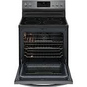 Cuisini&egrave;re &Eacute;lectrique 30" / 5.7 Pi&sup3; Convection Friteuse &agrave; Air en Acier Inoxydable Noir Frigidaire Gallery ( CGRE306CAD )