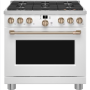 Cuisini&egrave;re Professionnelle Intelligente au Gaz de 36" / 6.2 Pi&sup3; &agrave; 6 Br&ucirc;leurs Cafe ( CGY366P4TW2 )