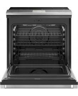 Cuisinière Électrique Encastrable à Induction Intelligente de 30" / 5.3 pi³ à 5 Brûleurs avec Four à Convection en Verre Platine Cafe ( CHS90XM2NS5 )