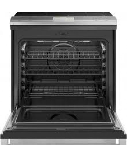 Cuisinière Électrique Encastrable à Induction Intelligente de 30" / 5.3 pi³ à 5 Brûleurs avec Four à Convection en Verre Platine Cafe ( CHS90XM2NS5 )