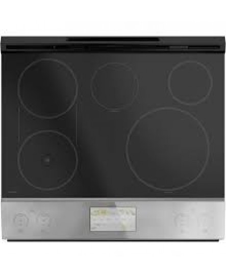 Cuisinière Électrique Encastrable à Induction Intelligente de 30" / 5.3 pi³ à 5 Brûleurs avec Four à Convection en Verre Platine Cafe ( CHS90XM2NS5 )