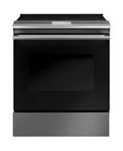 Cuisinière Électrique Encastrable à Induction Intelligente de 30" / 5.3 pi³ à 5 Brûleurs avec Four à Convection en Verre Platine Cafe ( CHS90XM2NS5 )