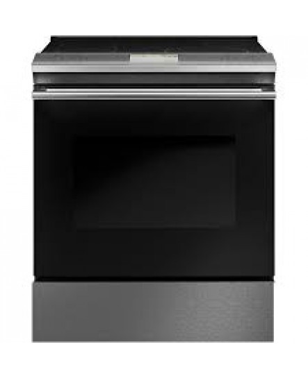 Cuisinière Électrique Encastrable à Induction Intelligente de 30" / 5.3 pi³ à 5 Brûleurs avec Four à Convection en Verre Platine Cafe ( CHS90XM2NS5 )