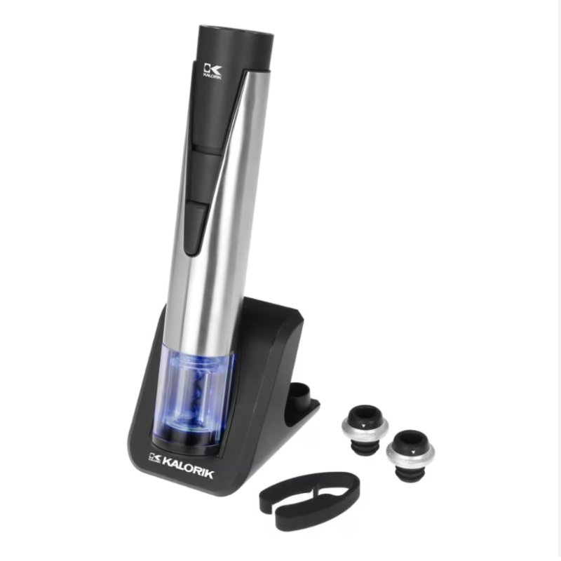 Ouvre Bouteille et Conservateur de Vin 2 en 1 Acier Inoxydable *PRODUIT NEUF* Kalorik ( CKS40792 )