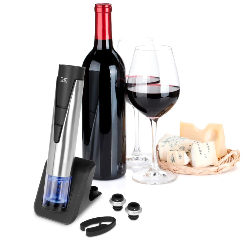 Ouvre Bouteille et Conservateur de Vin 2 en 1 Acier Inoxydable *PRODUIT NEUF* Kalorik ( CKS40792 )