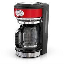 Cafeti&egrave;re 8 Tasses au Design R&eacute;tro Rouge et Acier Inoxydable *PRODUIT NEUF* Russell Hobbs ( CM3100RDRC )