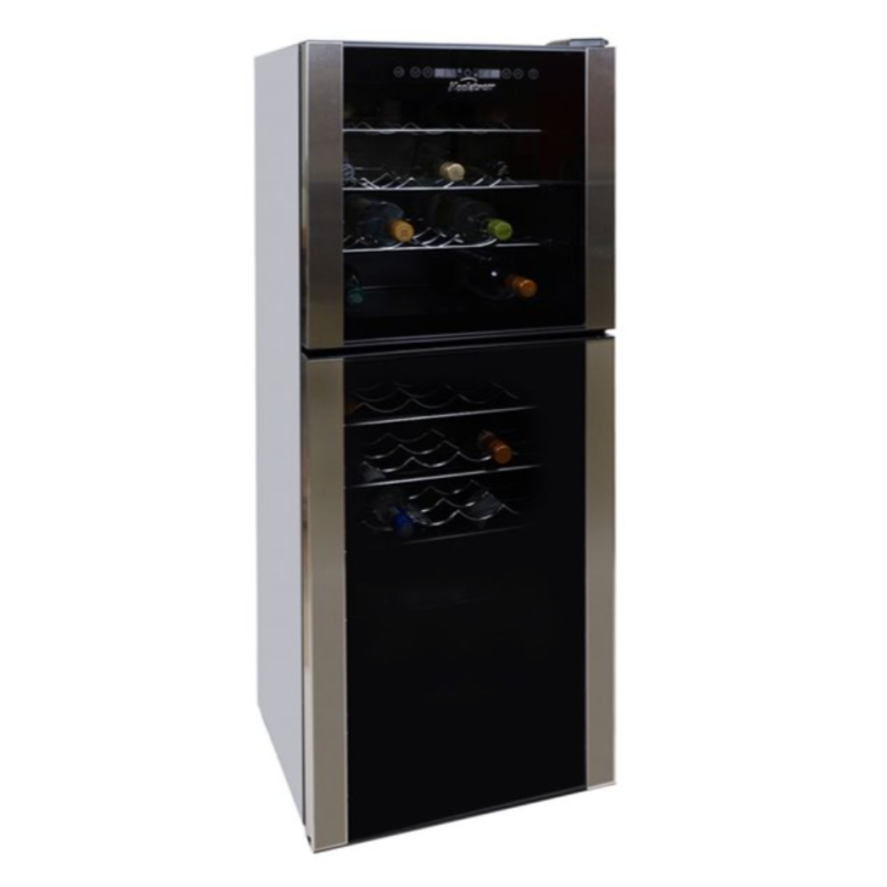 Cellier autonome de 45 bouteilles &agrave; deux temp&eacute;ratures Noir Koolatron ( WC45 )