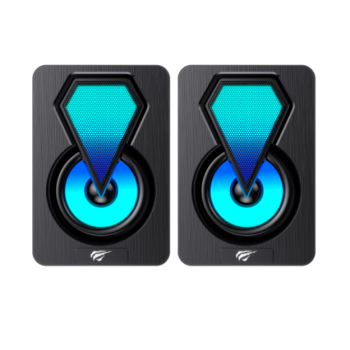 Haut-Parleurs d'Ordinateur de Jeu PRO 2.0 avec R&eacute;tro&eacute;clairage RVB *PRODUIT NEUF* ( SK210mini )