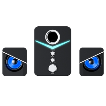 Mini Haut-Parleur avec Spectacle de Lumi&egrave;res LED Bluetooth / 2.1 CH avec Caisson d'Extr&ecirc;me Grave Sans-Fil *PRODUIT NEUF* Havit ( SF123BT )