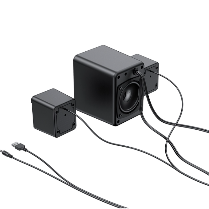 Mini Haut-Parleur avec Spectacle de Lumi&egrave;res LED Bluetooth / 2.1 CH avec Caisson d'Extr&ecirc;me Grave Sans-Fil *PRODUIT NEUF* Havit ( SF123BT )