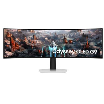 Moniteur de Jeu Incurv&eacute; de 49" FreeSync G-Sync DELO QHD 240 Hz Odyssey OLED G9 Argent&eacute; Samsung ( LS49CG932SNXZA )