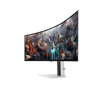 Moniteur de Jeu Incurv&eacute; de 49" FreeSync G-Sync DELO QHD 240 Hz Odyssey OLED G9 Argent&eacute; Samsung ( LS49CG932SNXZA )