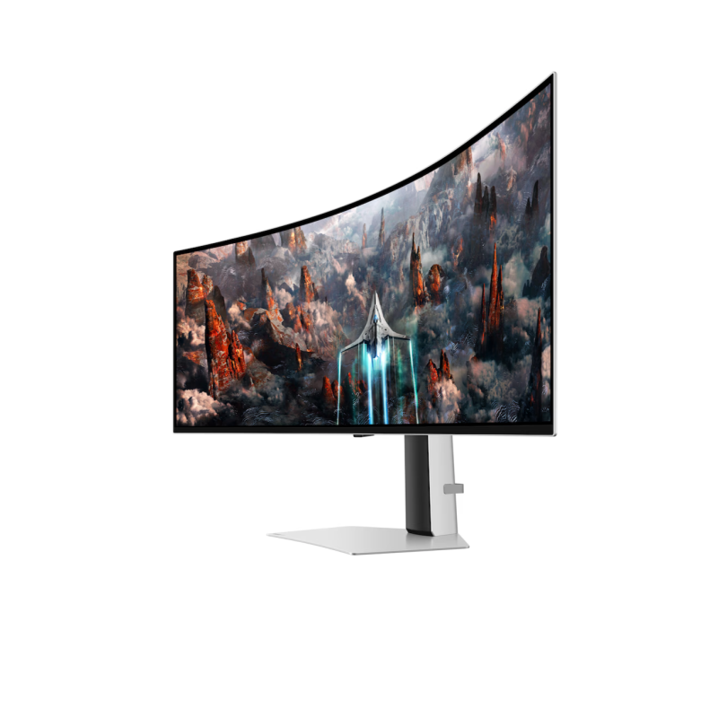 Moniteur de Jeu Incurv&eacute; de 49" FreeSync G-Sync DELO QHD 240 Hz Odyssey OLED G9 Argent&eacute; Samsung ( LS49CG932SNXZA )