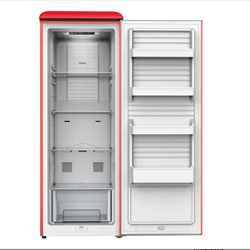 Cong&eacute;lateur ou R&eacute;frig&eacute;rateur Vertical Convertible de 24" / 11 pi&sup3;  avec Commandes Num&eacute;riques Rouge Galanz ( GLF11URDG16 )