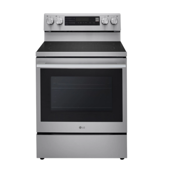 Cuisinière Électrique Intelligente de 30" / 6,3 pi³ avec Convection ProBake & Air Sous Vide en Acier Inoxydable LG ( LREN6325XE )