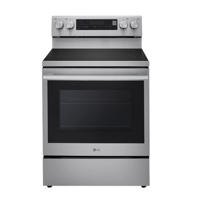 Cuisinière Électrique Intelligente de 30" / 6,3 pi³ avec Convection ProBake & Air Sous Vide en Acier Inoxydable LG ( LREN6325XE )