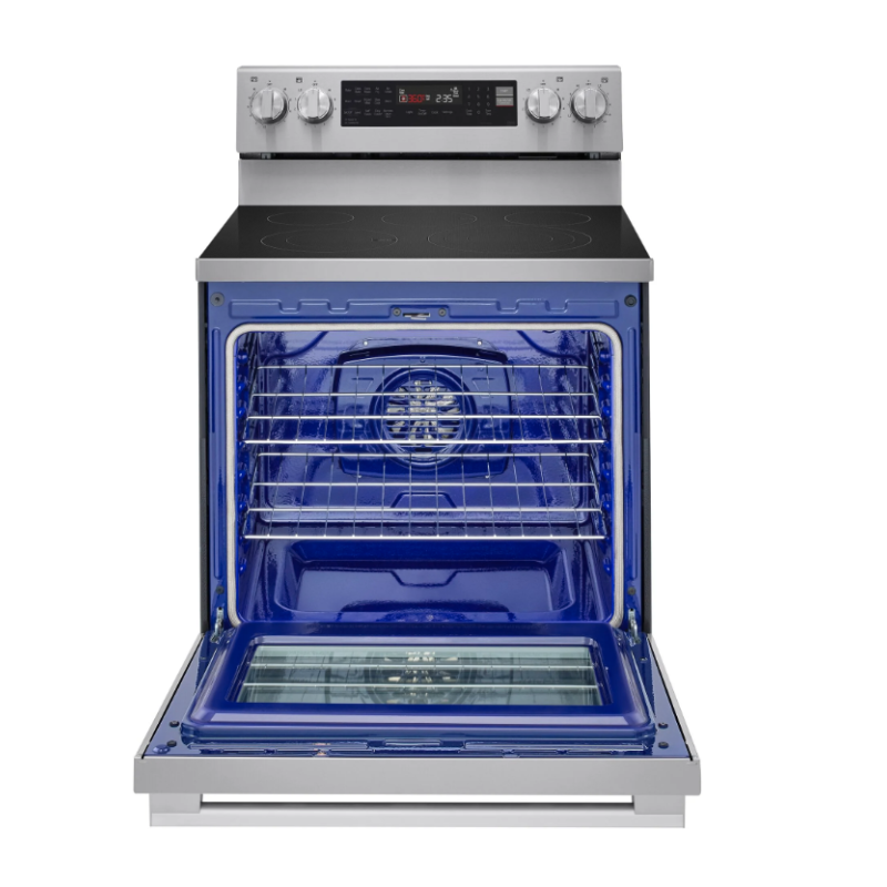 Cuisinière Électrique Intelligente de 30" / 6,3 pi³ avec Convection ProBake & Air Sous Vide en Acier Inoxydable LG ( LREN6325XE )