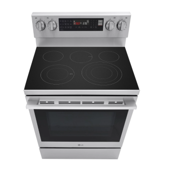 Cuisinière Électrique Intelligente de 30" / 6,3 pi³ avec Convection ProBake & Air Sous Vide en Acier Inoxydable LG ( LREN6325XE )