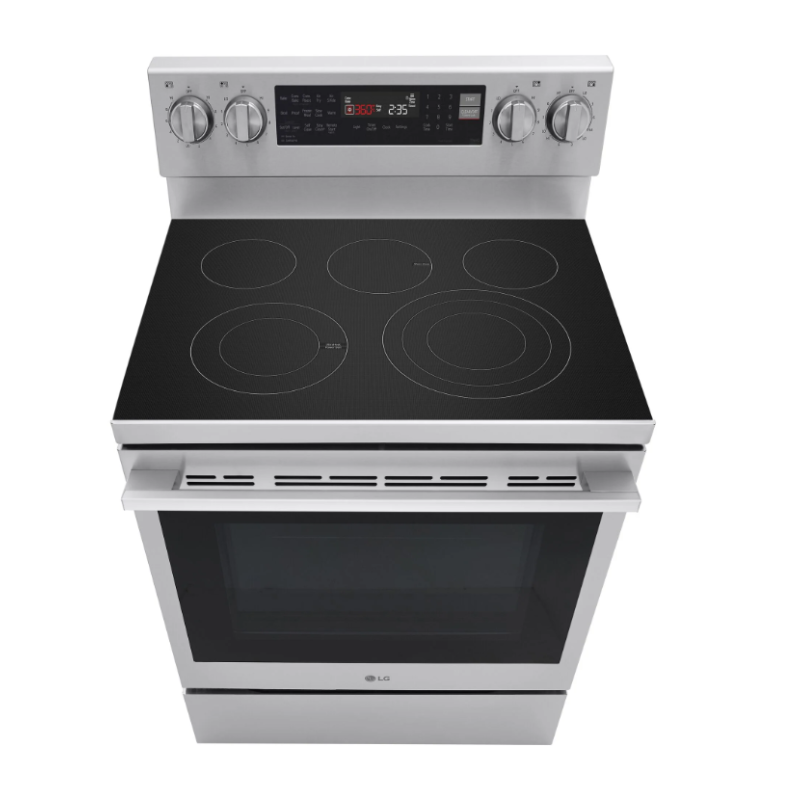 Cuisinière Électrique Intelligente de 30" / 6,3 pi³ avec Convection ProBake & Air Sous Vide en Acier Inoxydable LG ( LREN6325XE )