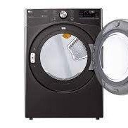 Sécheuse Électrique de 7,4 pi³ avec Séchage par Capteur ThinQ Acier Inoxydable Noir LG ( DLEX4200B )