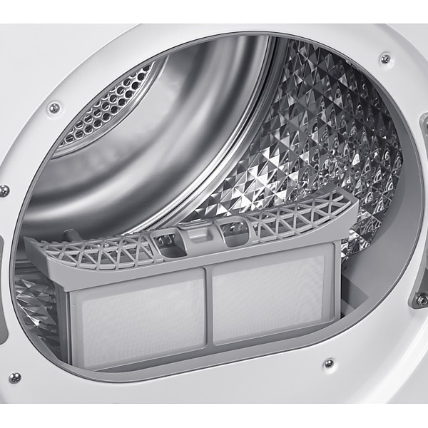 S&eacute;cheuse &Eacute;lectrique Compact de 4 pi&sup3; / 24" avec Technologie &agrave; Pompe &agrave; Chaleur Blanche Samsung ( DV25FG50B0BEAC )