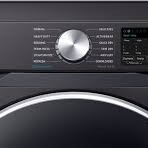 Sécheuse électrique à vapeur de 7,5 pi³ en Acier Inoxydable Noir Samsung ( DVE45R6300V )