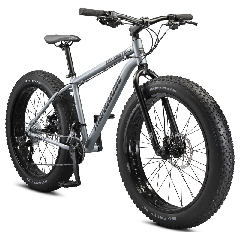 V&eacute;lo de Montagne Fat Tire pour Adulte Roues de 26" / 16 Vitesses Gris - M&Eacute;DIUM - *PRODUIT NEUF* Mongoose ( Dolomite ALX )