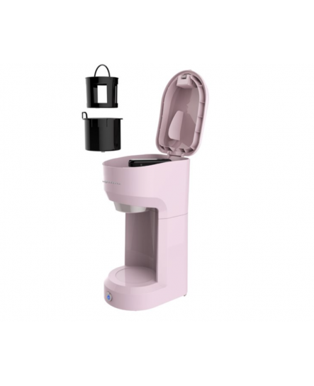 Cafeti&egrave;re 1 Tasse au Design R&eacute;tro Classique Rose Frigidaire ( ECMK088-PINK )