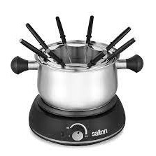 Service de Fondue &Eacute;lectrique &agrave; Capacit&eacute; de 2.8L en Acier Inoxydable *PRODUIT NEUF* Salton ( EF2082 )