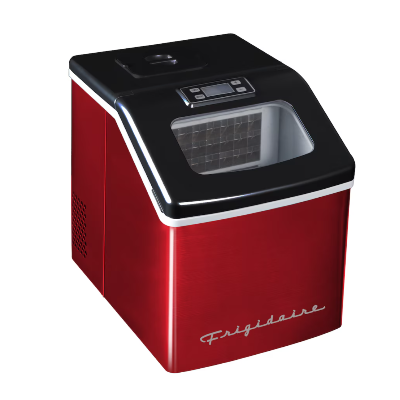 Machine &agrave; Gla&ccedil;ons Compacte de 40 lb Acier Inoxydable Rouge *PRODUIT NEUF* Frigidaire ( EFIC452-SSRED )