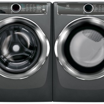 Ensemble Laveuse 5.1 pi&sup3; + S&eacute;cheuse &Agrave; Vapeur &Eacute;lectrique De 8 Pi&sup3; Titane *PRODUIT NEUF* Electrolux ( EFLS627UTT / EFMC627UTT )