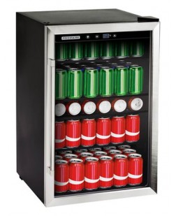 Réfrigérateur de bar autonome de 4,4 pi³ / 126 can. Noir & Acier Inoxydable Frigidaire ( EFMIS155 ) 