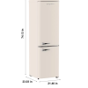 R&eacute;frig&eacute;rateur R&eacute;tro &agrave; Cong&eacute;lateur dans le Bas de 9 pi&sup3; Vanille Frigidaire ( EFR941 )