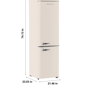 R&eacute;frig&eacute;rateur R&eacute;tro &agrave; Cong&eacute;lateur dans le Bas de 9 pi&sup3; Vanille Frigidaire ( EFR941 )