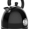 Bouilloire Retro 1,7 L avec Thermom&egrave;tre Noir Frigidaire ( EKET125-BLACK )